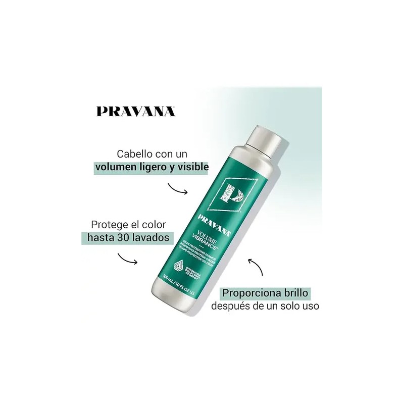 Kit Shampoo Y Acondicionador Pravana Volume Vibrance 300 Ml