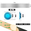 Spann Frameless Magnetic Stainless Iron Board Strips Magnetic Bulletin Bar