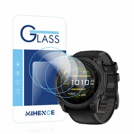 Screen Protector Compatible for Garmin Tactix 8 47mm AMOLED/Solar Smartwatch, 9H Tempered Glass Protective Film (3 PCS)