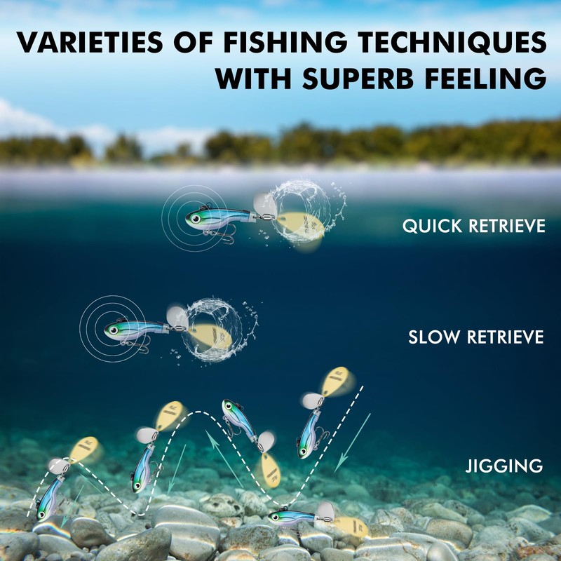 TRUSCEND Jigs de Pesca Señuelos Pesca Cucharillas para Lubina Lucio