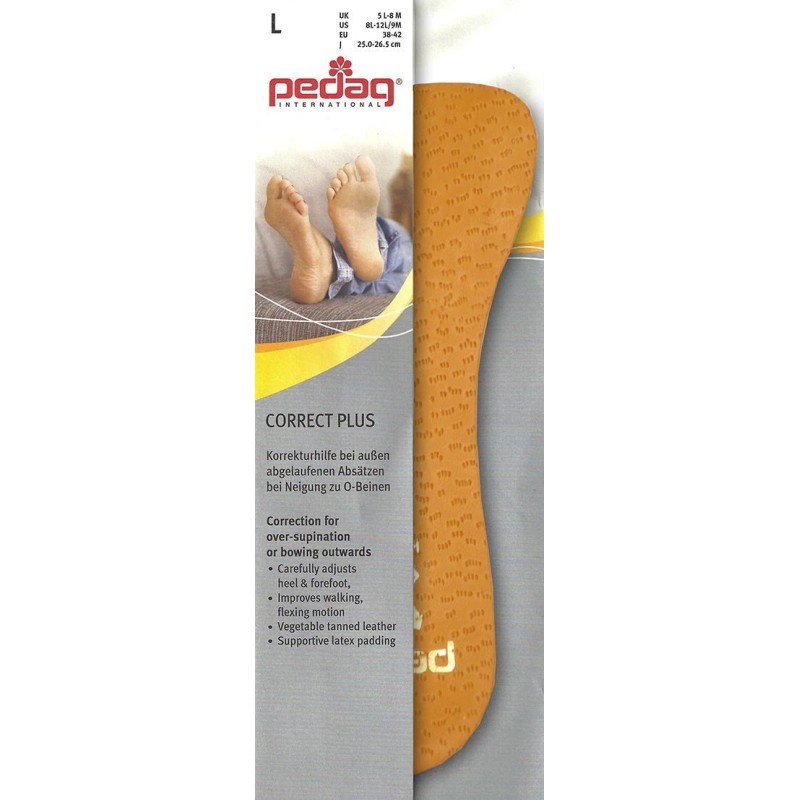 Pedag Correct Plus 129347 orthotic insole, helps with over supination