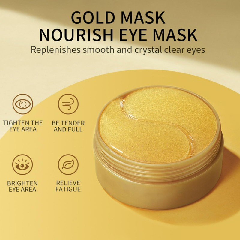Under Eye Patches, 24K Gold Eye Mask, Reduce Puffy Eyes,