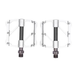 GUB 1 Pair Mountain Bike Pedals Road Bicycle 3 Bearings Pedals with AntiSlip Nails(Titanium )