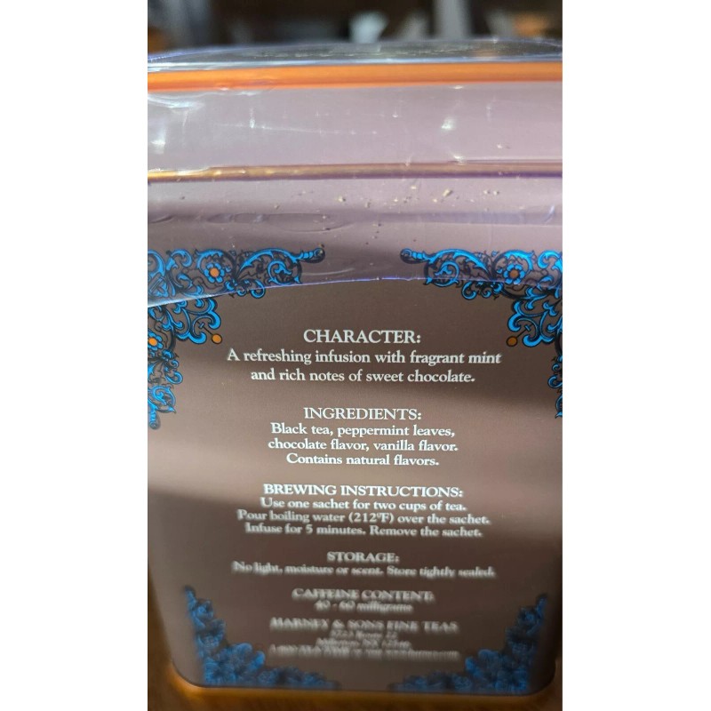 Harney & Sons HT Blend Chocolate MINT Tea Sachets (80)