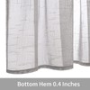 MIULEE Half Window Linen Sheer Curtain Valance Elegant Short Semitransparent