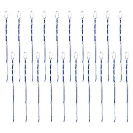 WEBEEDY 20 PCS Tzitzits Tassels Prayer Shawl Accessories Tzitzits White with Blue Thread Fringes Art Decorations for T-shirts, Jeans,Scarf Charm,Sweaters,Bags(45~55.5cm/17.7~21.9 inch)