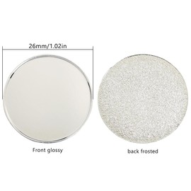 FMHXG 10PCS Golf Ball Marker Golf Cap Clip Iron Ball Position Marking Mark Blank Lacquered Ball Coin 26mm Fluted Blank Ball Coin