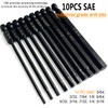 PTSLKHN Hex Shank Drill Bit Set, 10 Piece SAE Allen