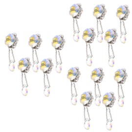 Healeved 15pcs Nail Art Charms Rhinestone Gems Pendant Decor Accessories for Creative Nail Designs for Manicures and Art Enthusiasts
