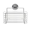 BlissHome Lock 'n Roll Suction Cup Rectangular Basket: No-Drill, Rust-Resistant