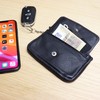 Safekeepers Leather Key Case - Small Key Bag with Zip