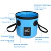 SagaSave Collapsible Bucket with Handle 12L Outdoor Fishing Water Folding