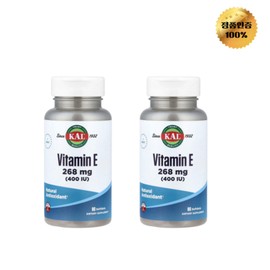 1+1 KAL Vitamin E 400IU softgel 90 tablets, 2 pieces / 1+1 KAL 비타민E 400IU 소프트젤 90정, 2개