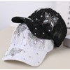 Summer Lace Baseball Cap Women Flower Mesh Rhinestone Butterfly 3D