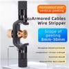 8-30MM Double Headed Wire Stripper, FTTH Armored Fiber Optic Cable
