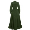 Vibsion Victorian Dress for Women 1800s Long Sleeve Edwardian Dress