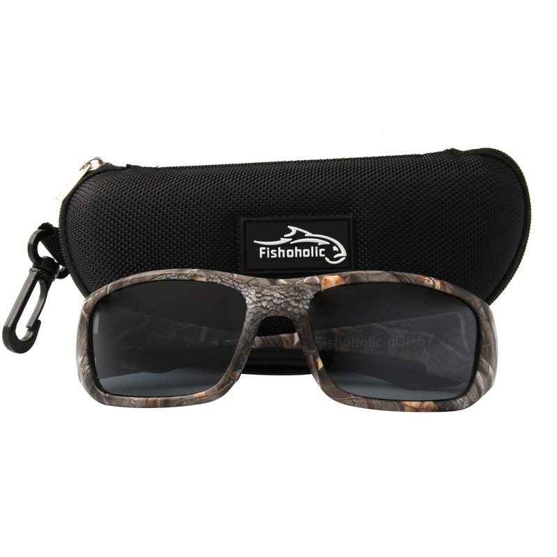 Fishoholic Polarized Bi-Focal Fishing Sunglasses with Reader Magnification (1.5x, 2.0x,