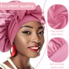 HAZMA 1 x Silk Bonnet for Sleeping, Bonnet for Curly,