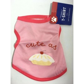 Best Brands X-Small Pet Dog Cat Pink T-Shirt Sweet as Pie NEW PT004