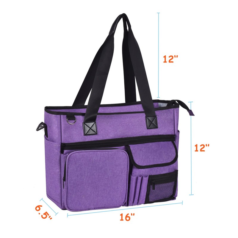 ZFZGFRCS Nurse Tote Bag for Work with Multiple Pockets -