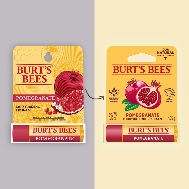 Burt's Bees Pomegranate Moisturizing Lip Balm, 0.15 oz