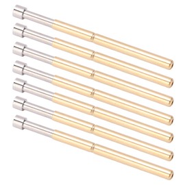 KIMISS 100 Piece Spring Loaded Brass Pogo Pin Kit for PCB Testing with Concave Heads, 2.02mm Tube Diameter, Ideal for Electronic and Industrial Applications