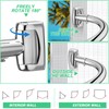 YNL Curved Shower Curtain Rod 35-82In(2.9-6.8Ft), Brushed Nickel Rounded Rustproof