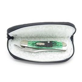 5 Inch Padded Zipper Zip up Folding Hunter Tactical Hunting Knife Storage Case Pouch Sheath