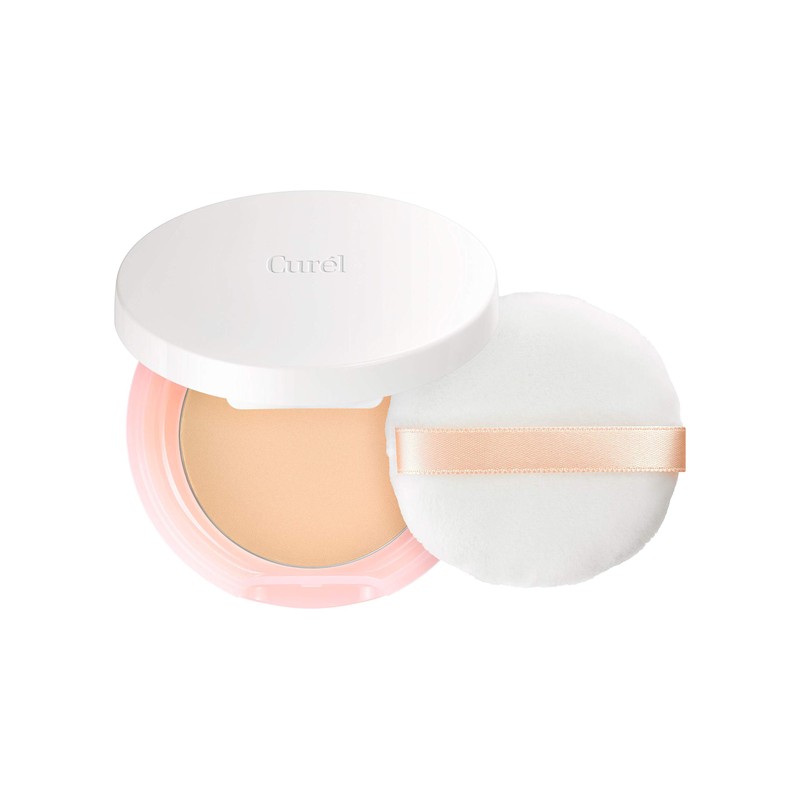 Curel Base Makeup Moist Skin Powder Foundation, Light Tone, 0.2