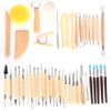 45Pcs Pottery Engraving Tools DIY Clay Sculpture Set Art Carving