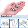 Glarks 60Pcs 3/16" x 3/8" Large Flange Aluminum Blind Rivets