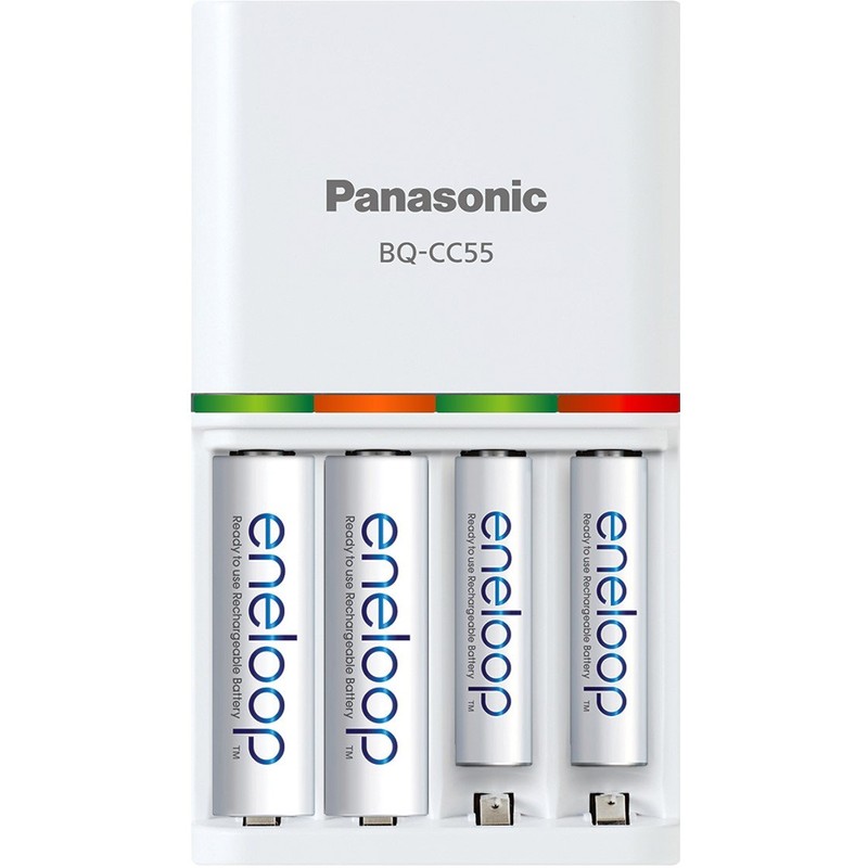 Panasonic K-KJ55MC84CZ Eneloop Power Pack; 8AA, 4AAA y batería Avanzada