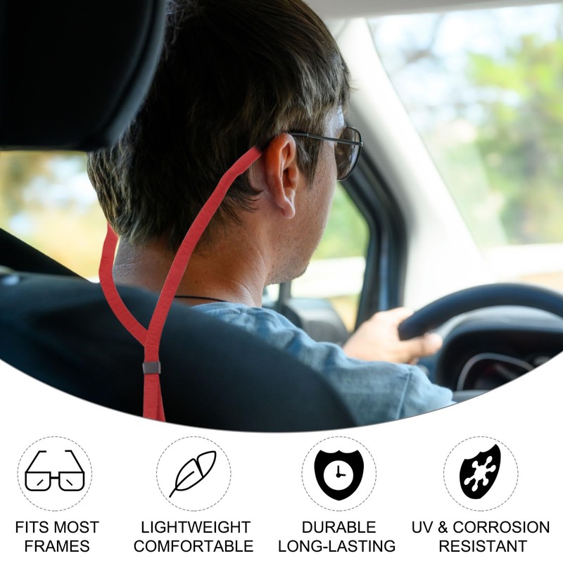 sourcing map 6pcs Glasses Strap Adjustable Computer Glasses String Nylon