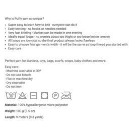 Alize Puffy Color 6313 Babydecke, 400 g, 100 % Mikropolyester, weiches Garn, handgestrickt, 400 g, 400 g, 400 g, 100 % Mikropolyester