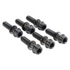 6PCS Bike Stem Bolts Titanium Alloy M5x20mm Bike Handlebar Stem