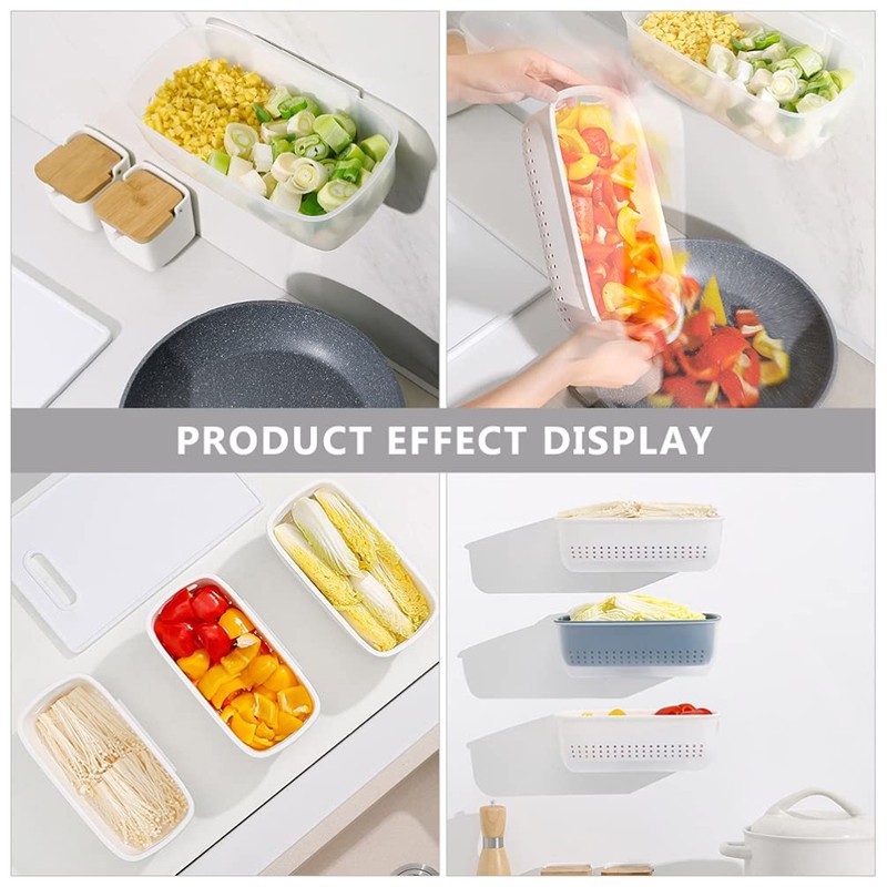 Luxshiny Kitchen Colander Bowl Set Fruit Vegetable Washing Bowl Berry