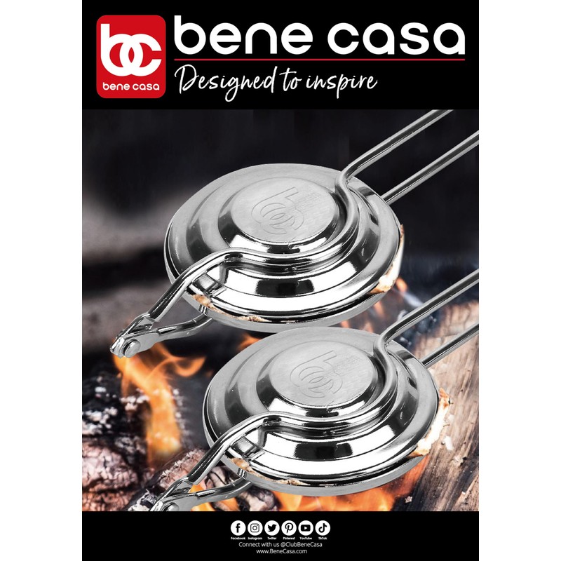 Bene Casa - Flying Saucer Sandwich Press with Heavy-duty Natural