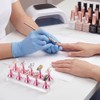 Soporte de uñas acrílico para uñas, soporte magnético para práctica,