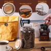 WHJY 95oz Glass Jars with Airtight Lids Transparent Clear Kitchen