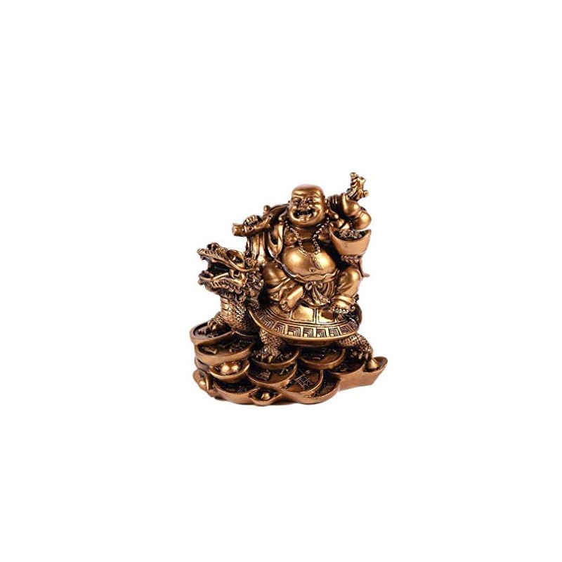 Laughing Buddha on Dragon Tortoise