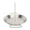 Vertical Skewer Screw Grill Pan Stainless Steel Removable Brazilian Vertical