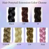 Braide Ponytail Extension 24 inch Braid Extensions for Women Honey