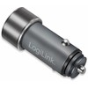 LogiLink PA0252 - USB Car Charger Adapter, 1x USB-C PD,
