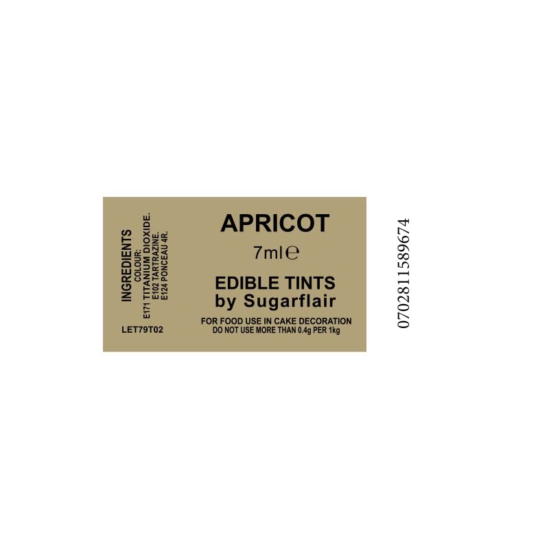 Sugarflair Blosom Tint Edible Dusting Powder - Apricot