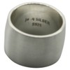 ju .q SILBER Wide Elegant Frosted 925 Silver Ring Approx.