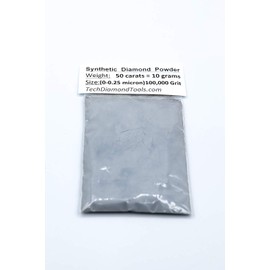 TechDiamondTools Diamond Powder for Polishing Glass Quartz Marble Rock Jewelry Stone Windshield Travertine Gemstone 100,000 Grit - 0-0.25 Microns - 100 Carats = 20 Grams USA Made