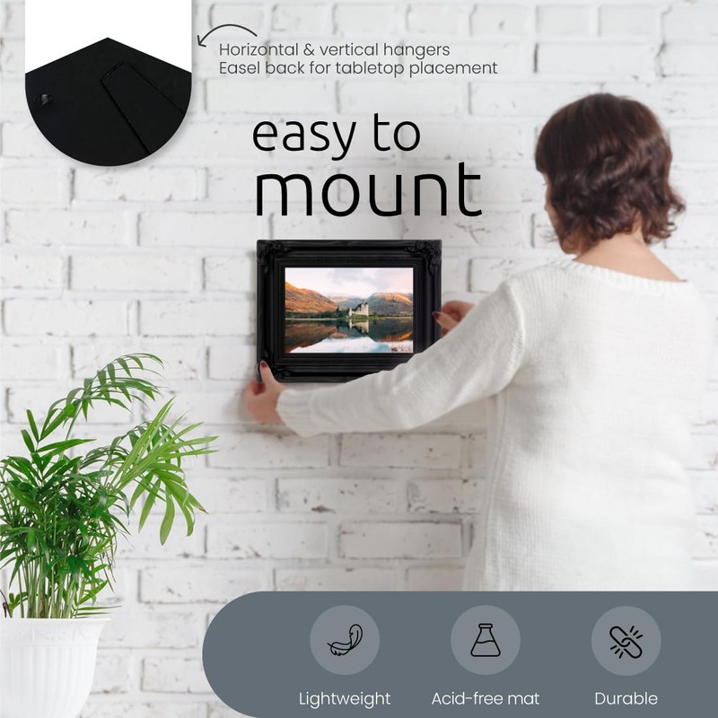 Kiera Grace Georgia Photo Frame - 4" x 6", Black