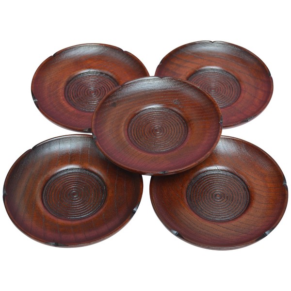 Kakuda Seibei Shoten TKC10-5 (5) Wooden Tea Holder 4.0, Set