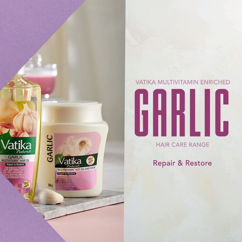 Vatika Multivitamin Garlic Hair Oil - 200ml, Enriched With Garlic,