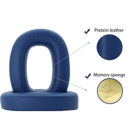 Replacement Ear Pads Compatible with Bowers & Wilkins PX8 PX7S2 PX7S2e Headphones, Akkiv Replacement Ear Pads Made of Protein Leather and Memory Foam (Blue)